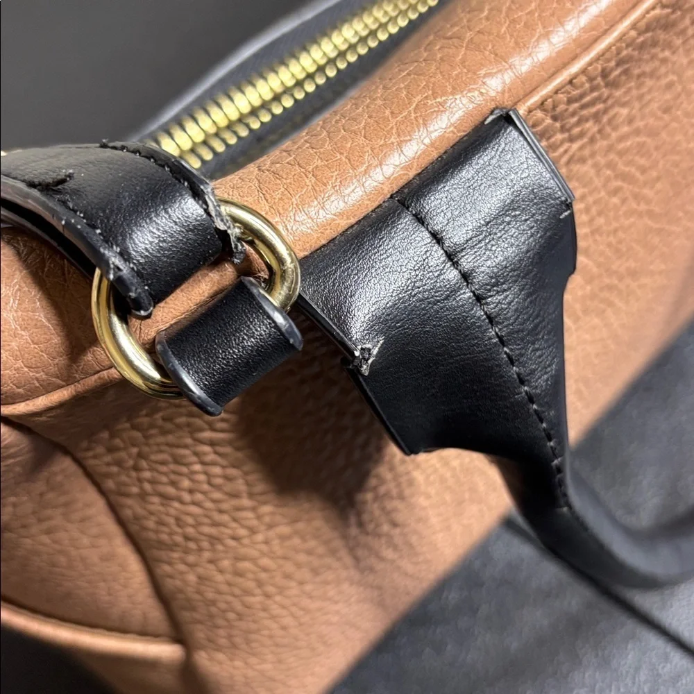 Faux Leather Crossbody Travel Hobo Bag